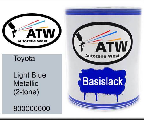 Toyota, Light Blue Metallic (2-tone), 800000000: 1L Lackdose, von ATW Autoteile West.